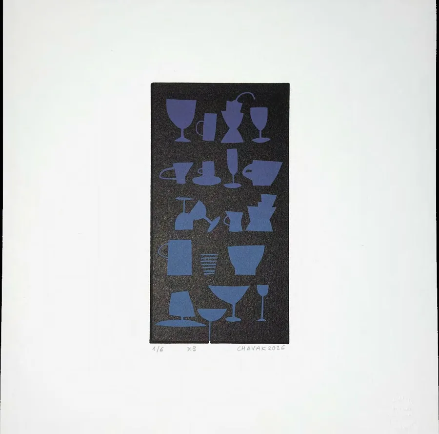 Maïda Chavak, gravure originale, linogravure, Studio Sahakyan, Erevan, 2026