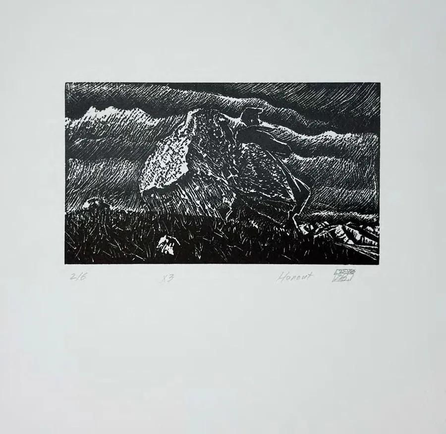 Harout, gravure originale, linogravure, Studio Sahakyan, Erevan, 2026