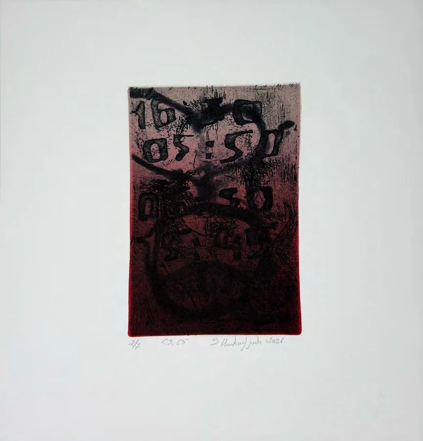 Tigran Sahakyan, gravure originale, eau-forte, aquatinte, Studio Sahakyan, Erevan, 2026