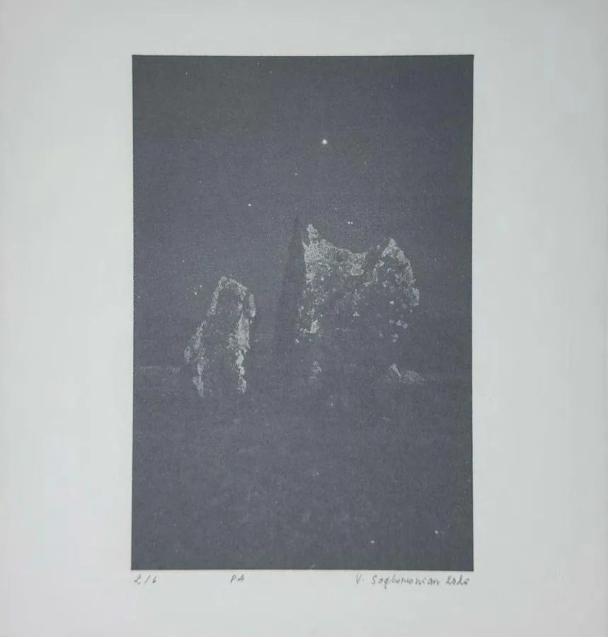 Vahan Soghomonian, gravure originale, dtp, direct sur plaque, Studio Sahakyan, Erevan, 2026